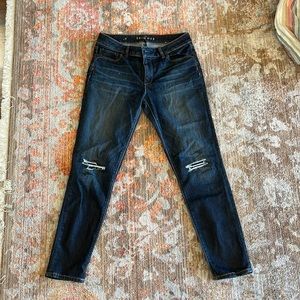 Black house white market skimmer jeans